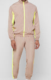 Men Color-block Windbreaker tracksuits