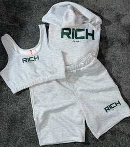 RICH 3 piece shorts set ( women )