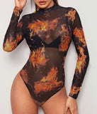 Heat sheet mesh bodysuit