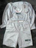 RICH 3 piece shorts set ( women )