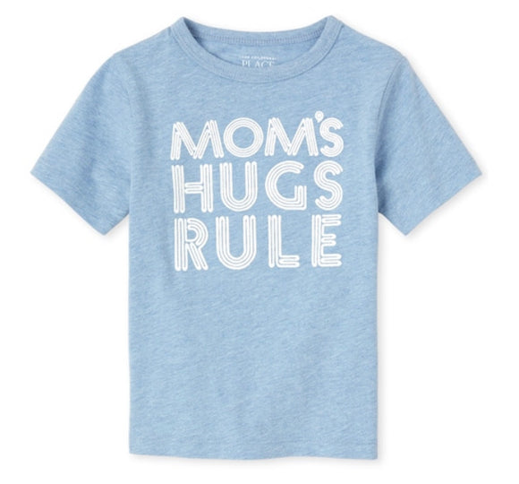 Boys Mom Hugs Rule Tee