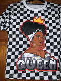 Checkered crowned melanin Queen