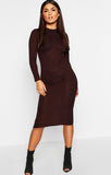 Chocolate Midi bodycon Dress