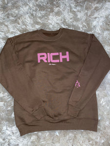 RICH Unisex Chocolate Sweatshirt