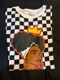 Checkered crowned melanin Queen