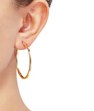 Gold hoop earrings