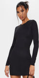 Black Long sleeve bodycon dress