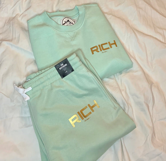 RICH Crew Neck Jogger Set