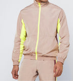 Men Color-block Windbreaker tracksuits