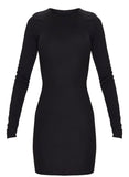 Black Long sleeve bodycon dress