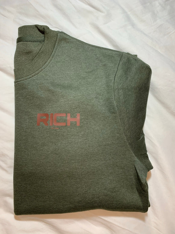 Men RICH Crew Neck Sweatshirt