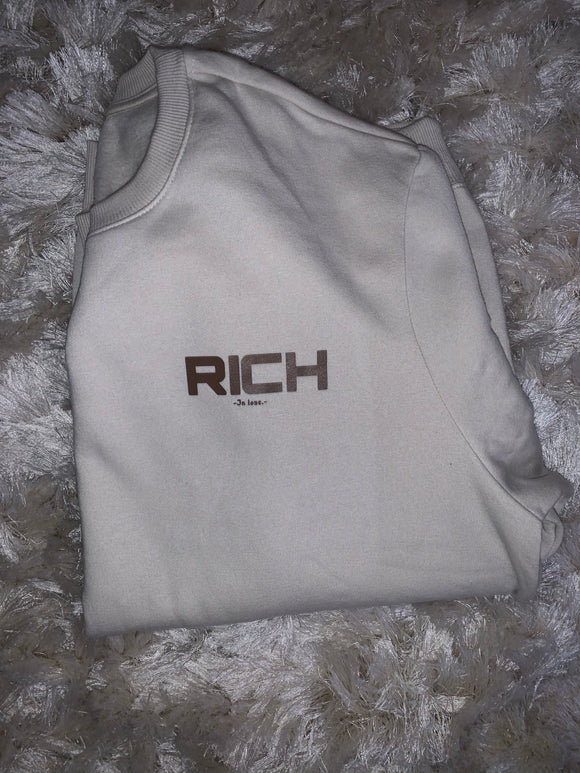 Men RICH Crew Neck ( My Way ) Sweatshirt  (XL)