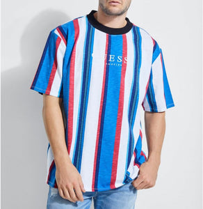 Men Guess original stripe T-shirt