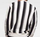 Zara Man Mock neck stripe Sweater