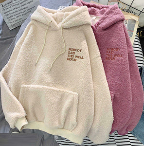 Plush Teddy Hoodie