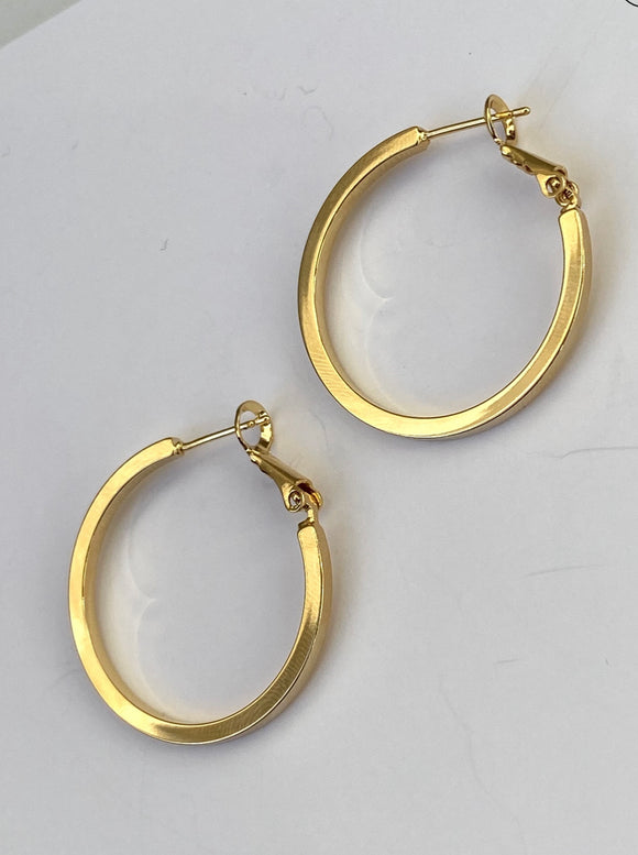 Gold hoop earrings