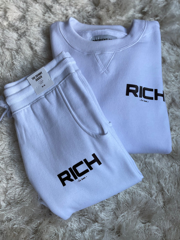 RICH Women crew neck Jogger set