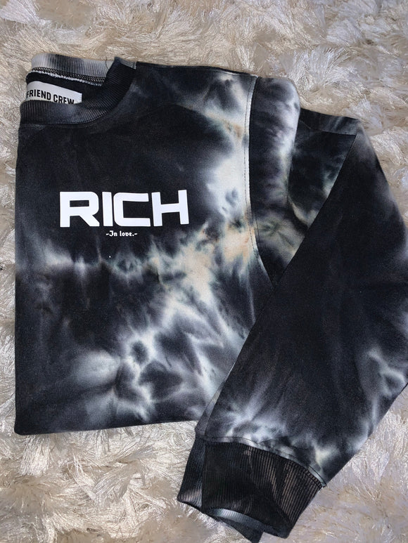 Women RICH Tie Dye Sweatshirt