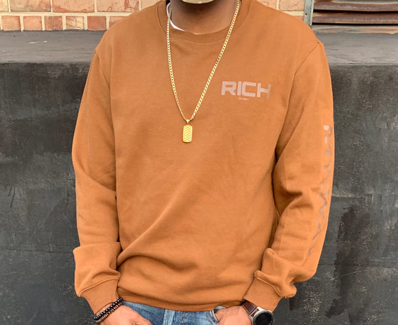 Men RICH Crew Neck.  (My Way) Sweatshirt