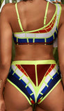 Color Block 2 piece swimsuit