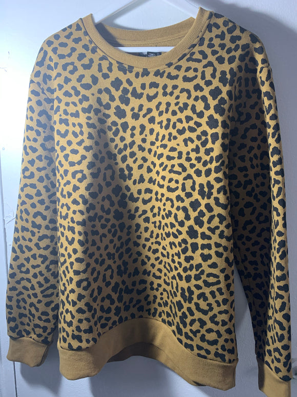 Men Cheetah print sweatshirt